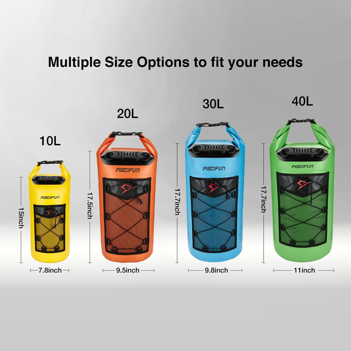 Piscifun® Waterproof Dry Bag for Fishing Boating Kayaking Surfing Rafting Camping