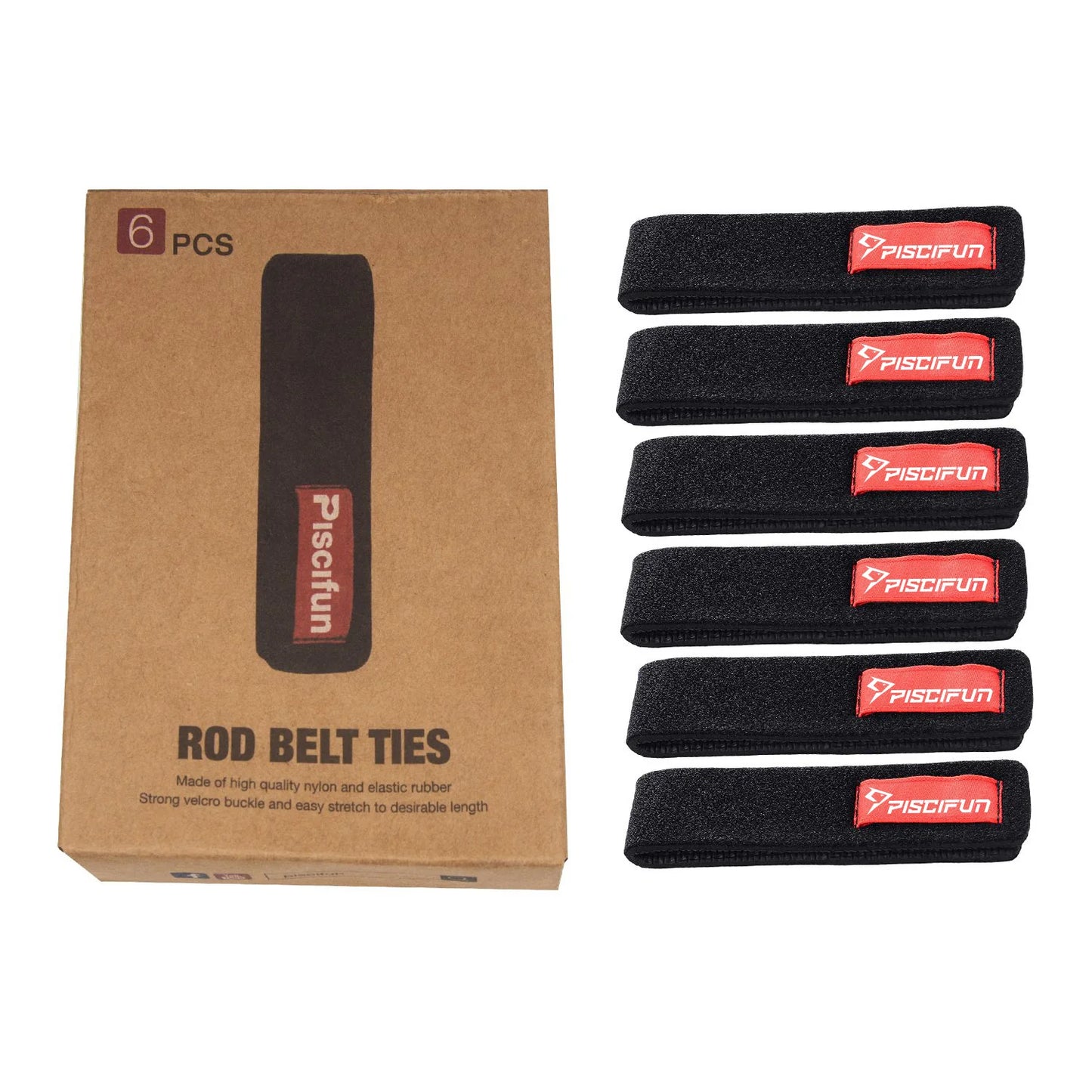 Piscifun® Fishing Rod Strap Belt Tie 6 Pcs Sale