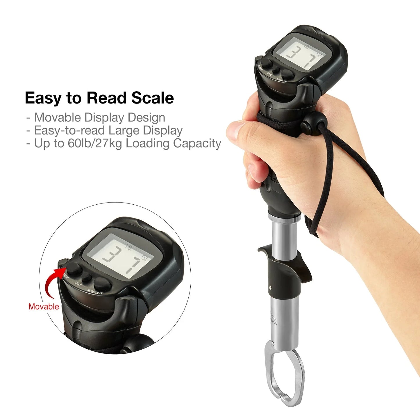 Piscifun® Fish Lip Gripper with Digital Scale Sale