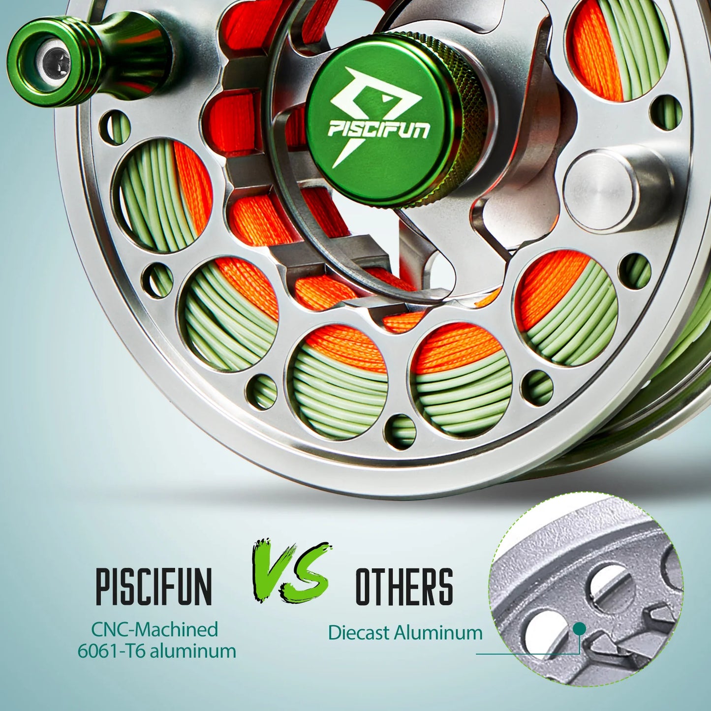 Piscifun Sword Fly Fishing Reel, CNC-Machined Aluminum Alloy Fly Reel
