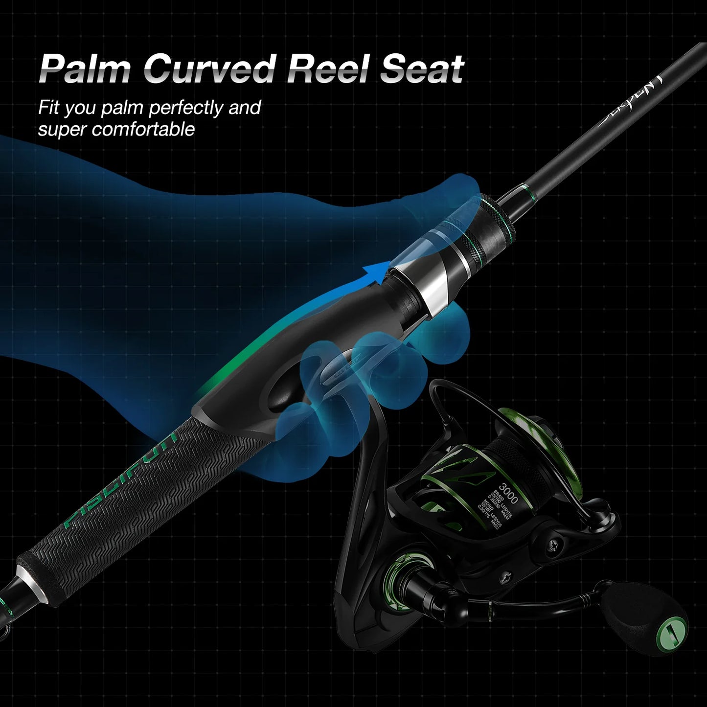 Piscifun® Serpent Spinning Rod One Piece Rod Sale