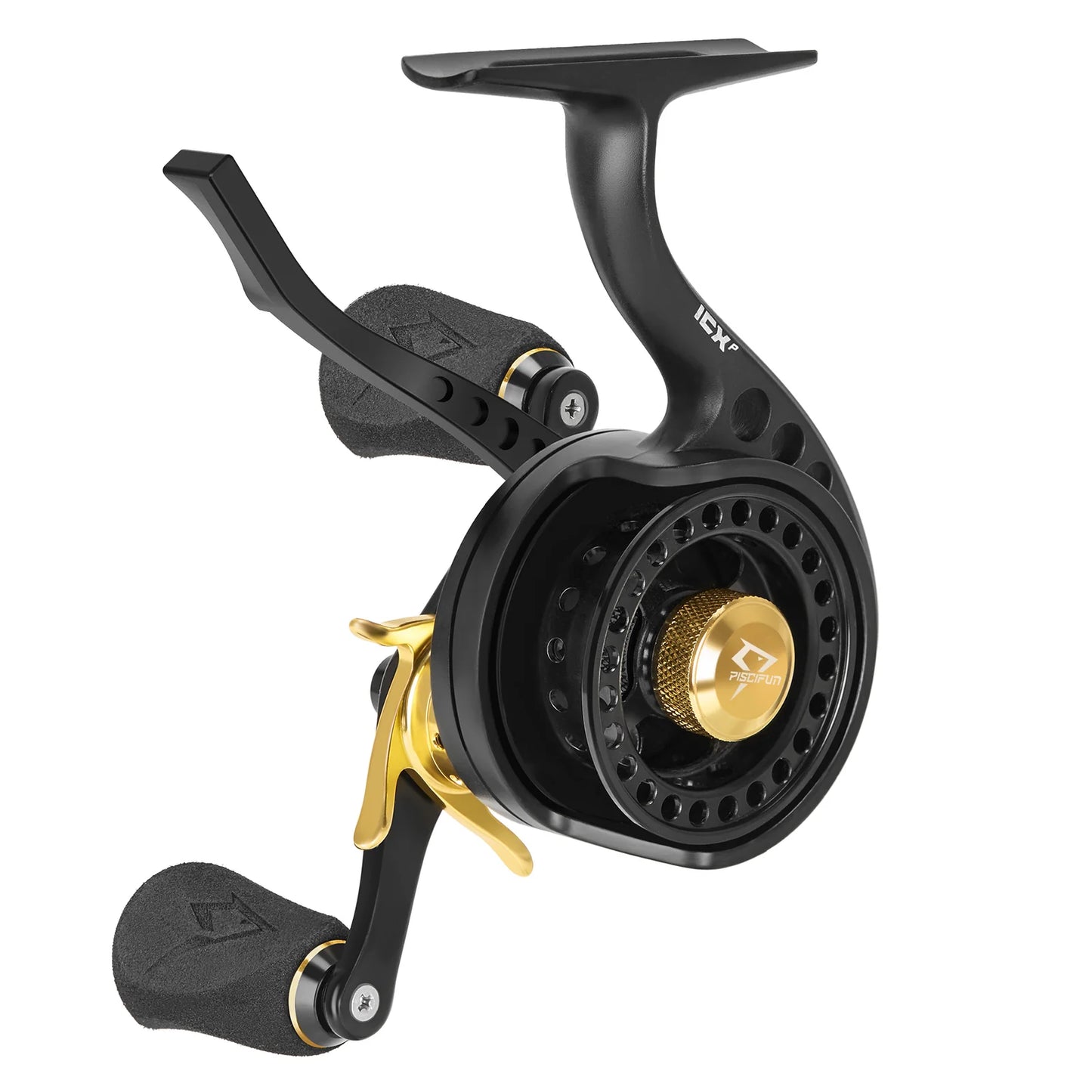 Piscifun® ICX Precision Ice Fishing Reel, 2.6:1 Inline FreeSpool Ice Reel Ultra Smooth Strength 7+1 Shielded Ball Bearings