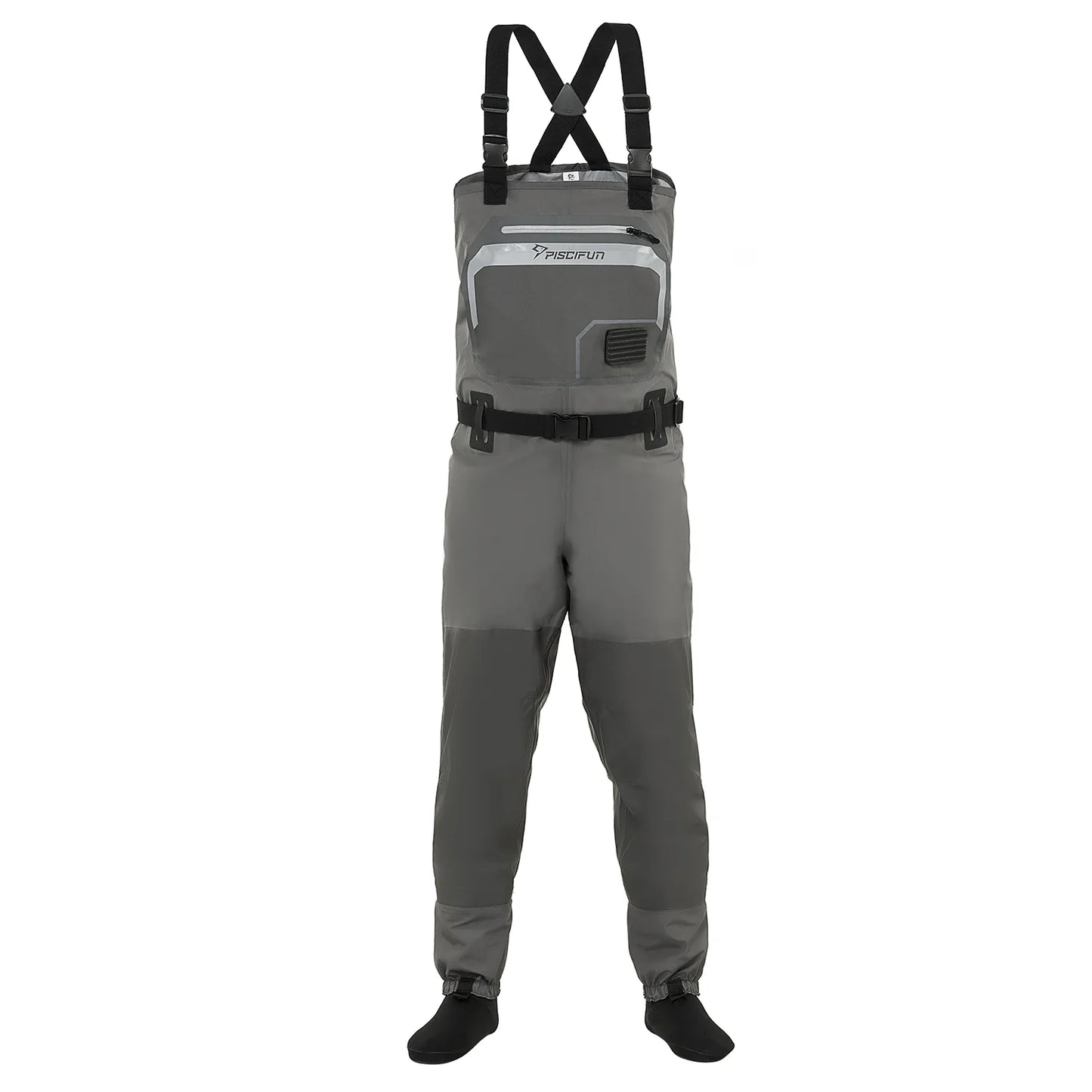 Piscifun® Breathable Chest Waders Stocking Foot Waders Fishing Waders