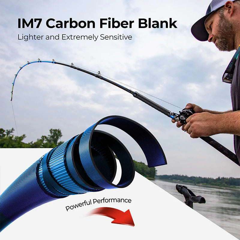 PISCIFUN® LED LumiCat II Catfish Rods , 2 Piece Casting Rods