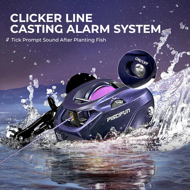Piscifun Alijoz 400 Saltwater Freshwater Baitcasting Reel With Bait Clicker