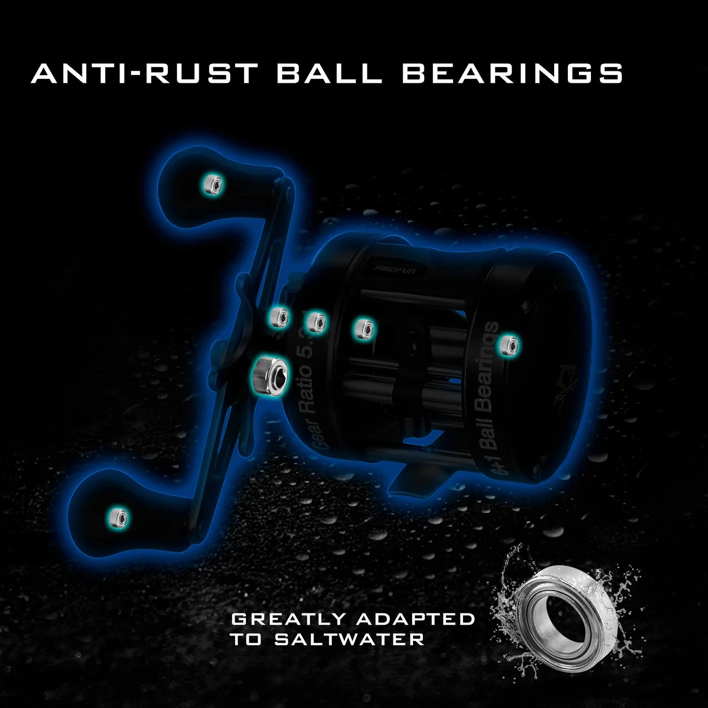 Piscifun® Chaos XS Round Baitcasting Reel, Casting Reels