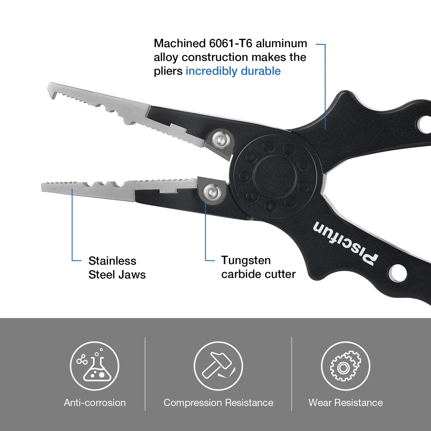 Piscifun® Ⅲ Aluminum Fishing Pliers Sale