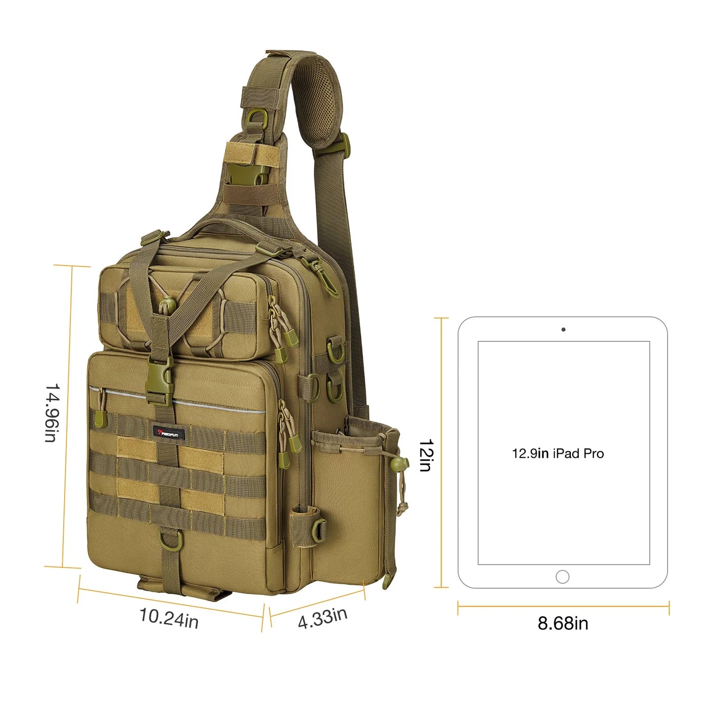 Piscifun® Outdoor Tackle Bag For Fishing Hiking Camping Cycling