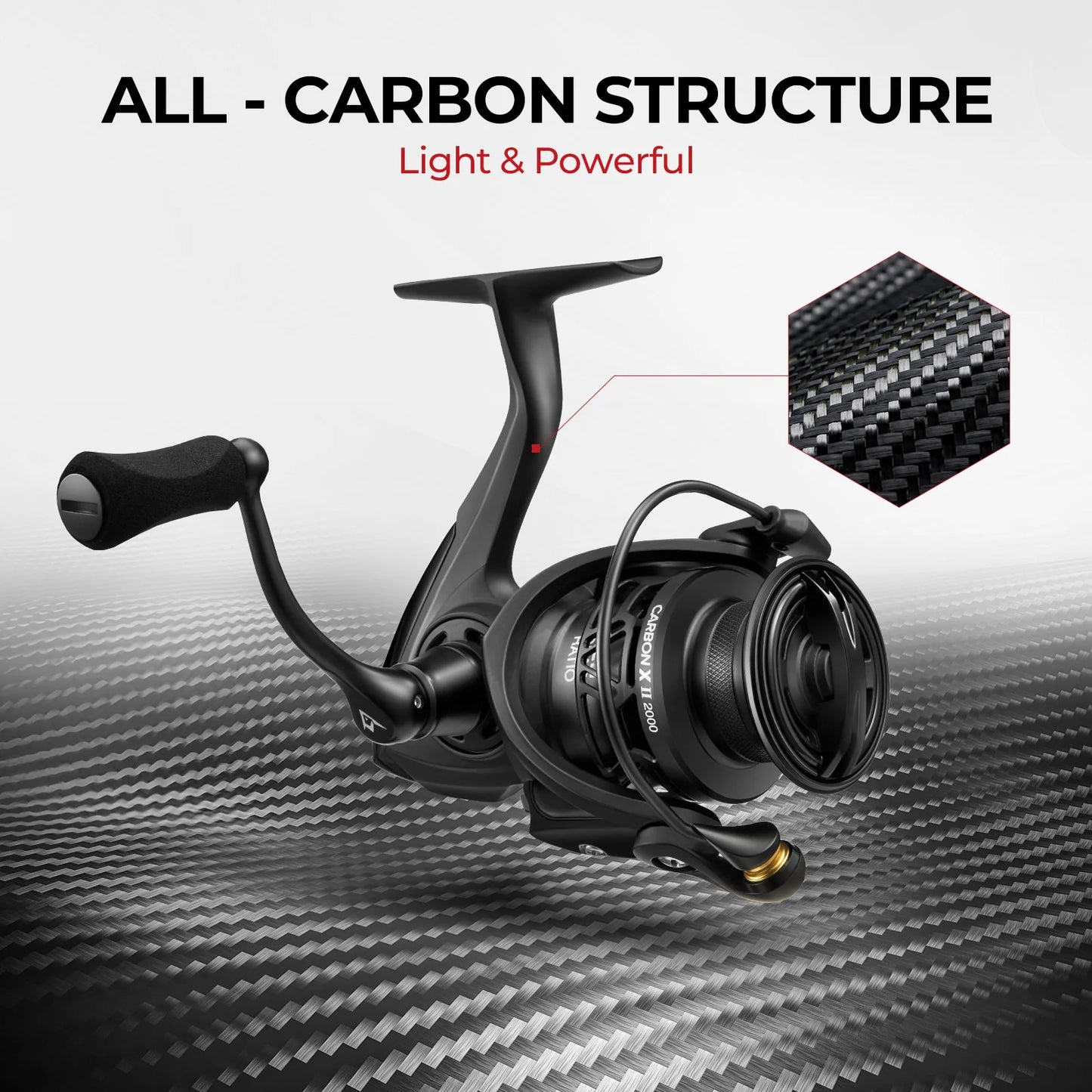 Piscifun®Carbon X II Spinning Reels Best Ultralight Spinning Fishing Reel