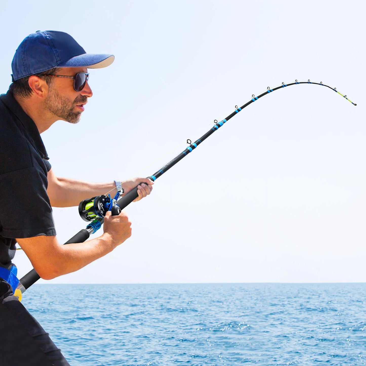 PISCIFUN® LED LumiCat Catfish Rods, 2 Piece Casting Rods