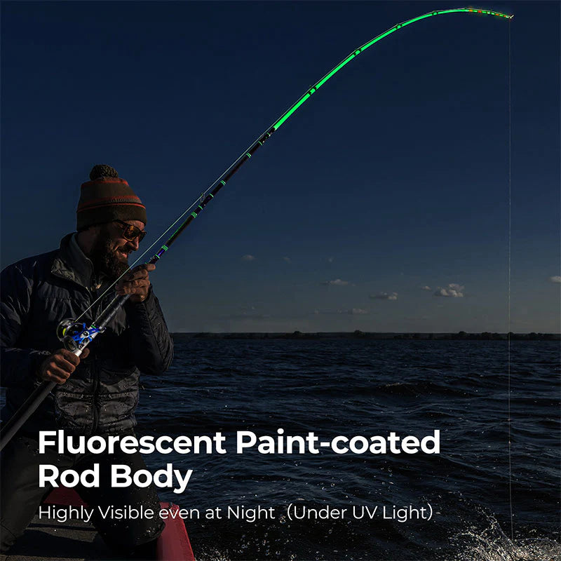 PISCIFUN® LED LumiCat II Catfish Rods , 2 Piece Casting Rods