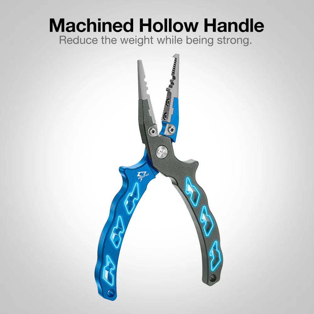 Piscifun® AXP Aluminum Fishing Pliers Lightweight Hook Remover Pliers Split Ring Nose