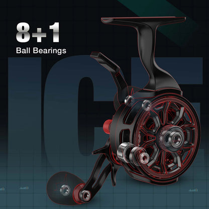 Piscifun ICX Carbon Ice Fishing Reel Structure Upgrade Magnetic Drop System Inline Ice Fishing Reel
