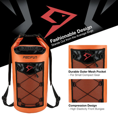 Piscifun® Waterproof Dry Bag for Fishing Boating Kayaking Surfing Rafting Camping