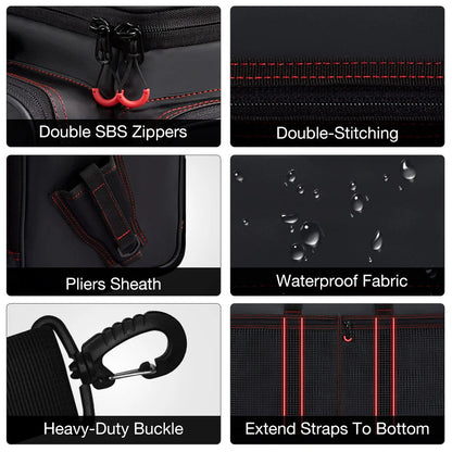 Piscifun® Travel Pro Fishing Tackle Bag with 4 Trays