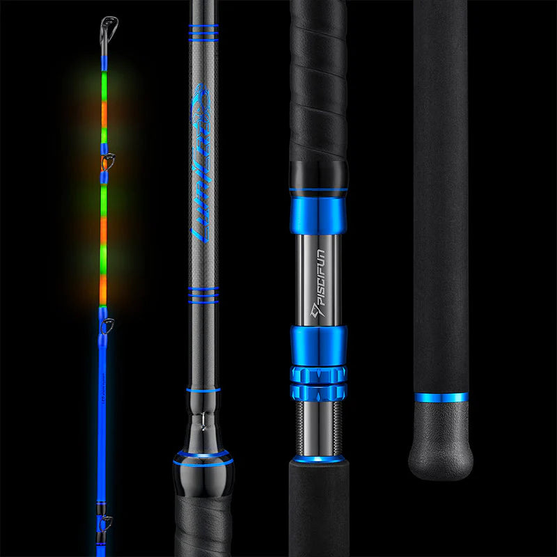 PISCIFUN® LED LumiCat II Catfish Rods , 2 Piece Casting Rods