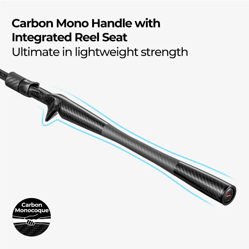 Piscifun® Carbon R1 The Lightest Carbon One Piece Spinning Rod Casting Rod