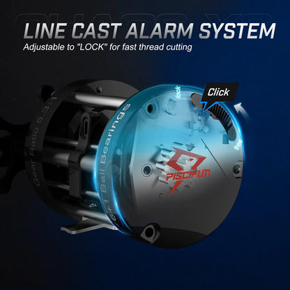 Piscifun® Chaos XS Round Baitcasting Reel, Casting Reels