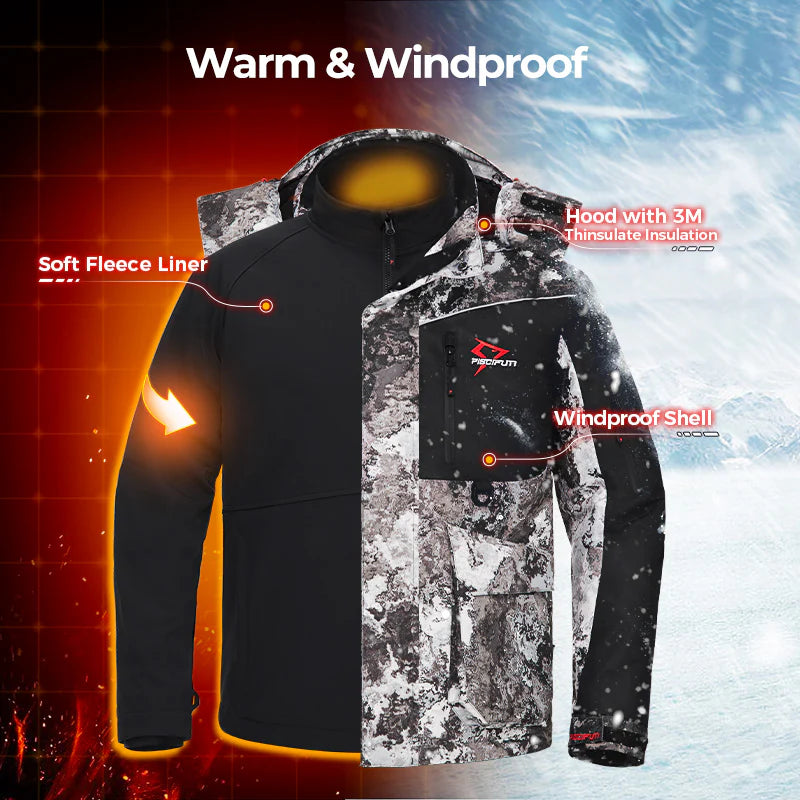 Piscifun Ice Fishing 3-in-1  Jacket Waterproof Fishing Jackets