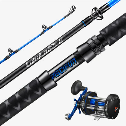 Piscifun® Chaos XS Casting Reels and Catfish Casting Rods Combo
