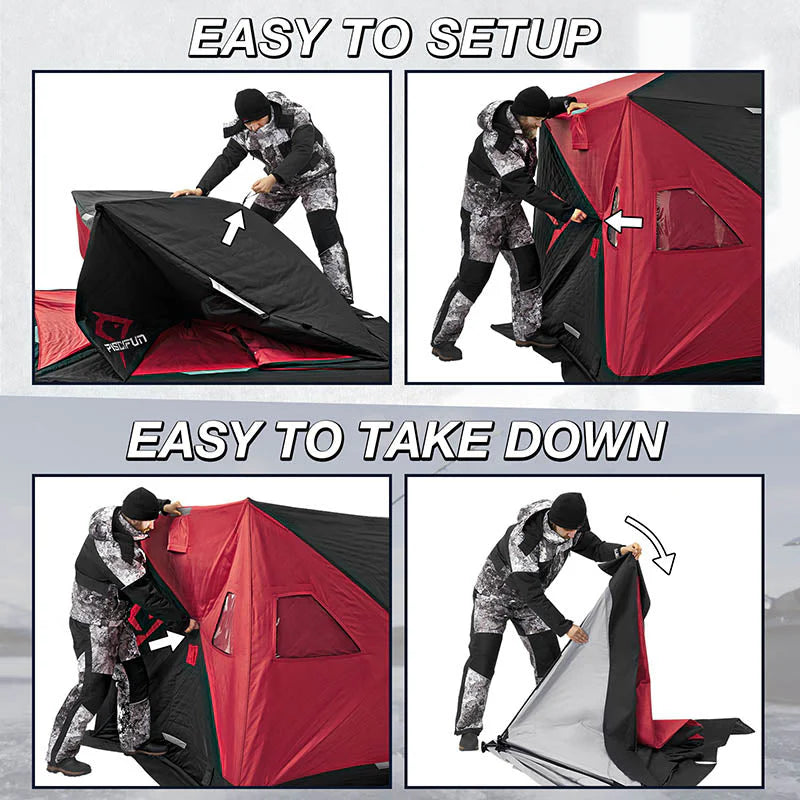 Piscifun 3-4 Person Ice Fishing Shelter