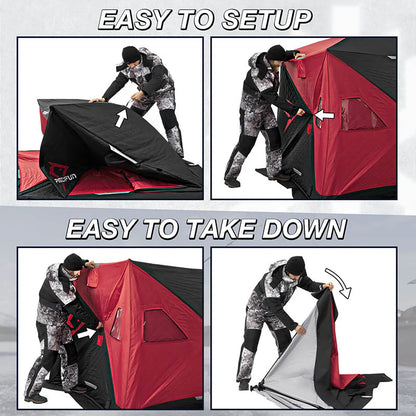 Piscifun 3-4 Person Ice Fishing Shelter, Pop-up Ice Fishing Tent Sale