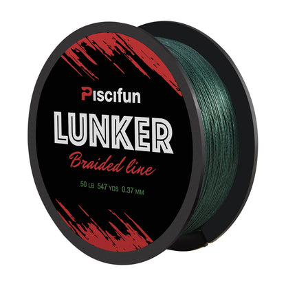 Piscifun® Lunker Braided Fishing Line 547Yds/ 500M 4 Strands