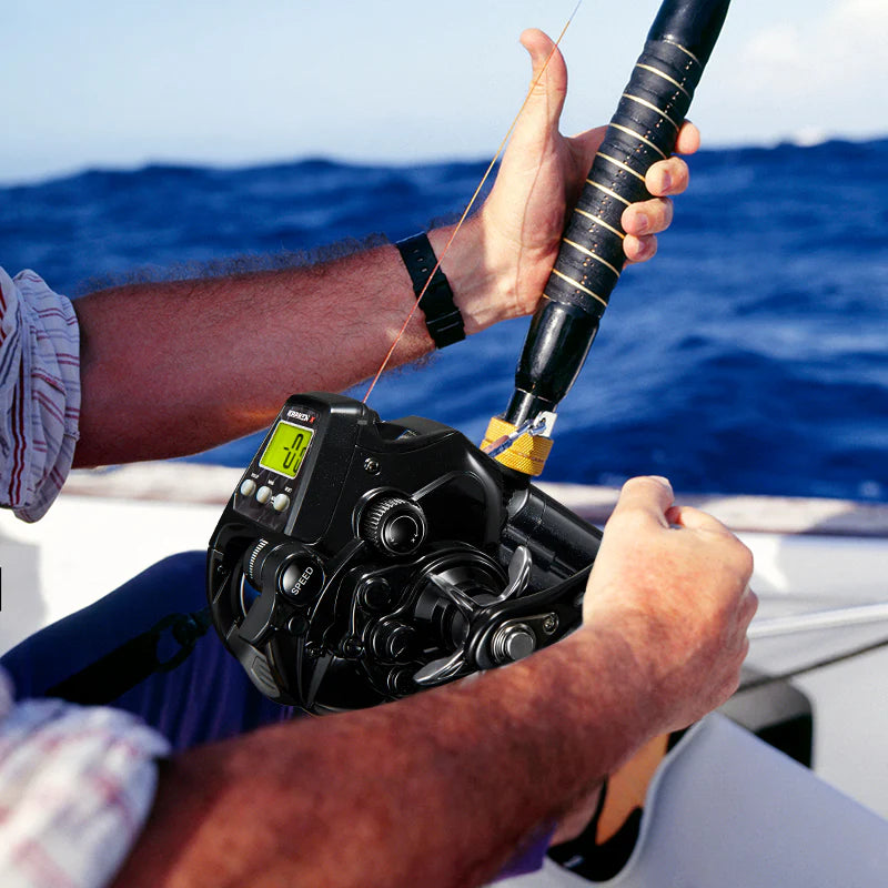 Piscifun® Kraken Electric Reel and Saltflow Boat Rod Combo for Saltwater Fishing