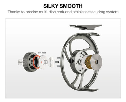 Piscifun® Sword Fly Fishing Reel Grey Sale