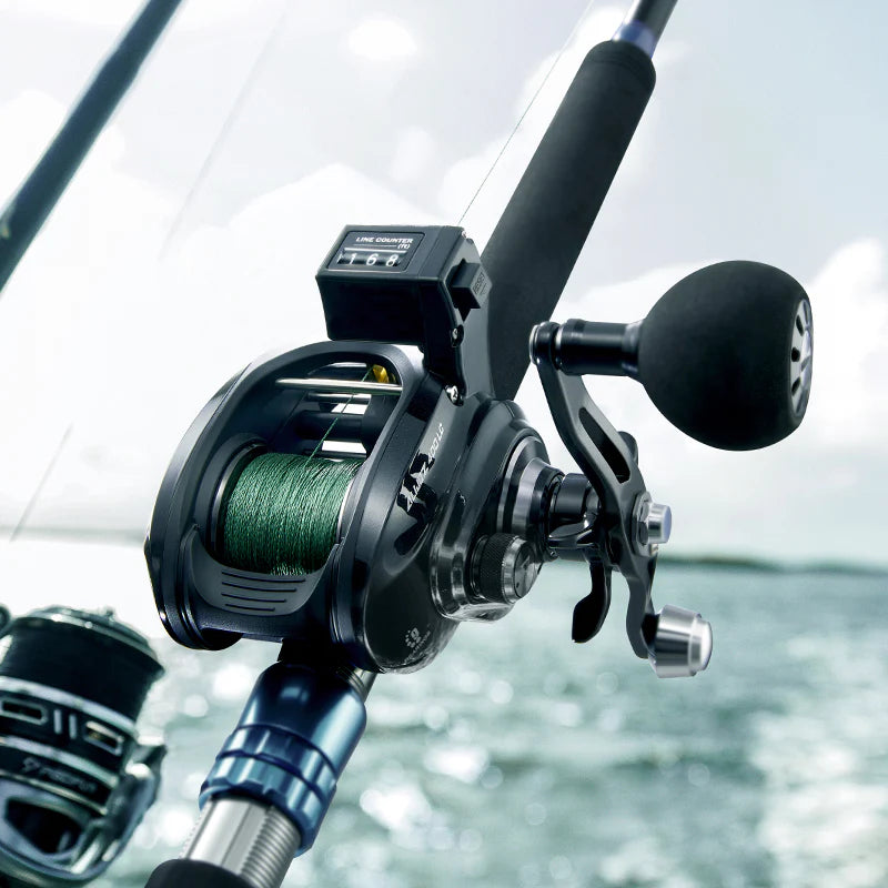 Piscifun® Alijoz 400 LC Saltwater Freshwater Line Trolling Reels With Bait Clicker