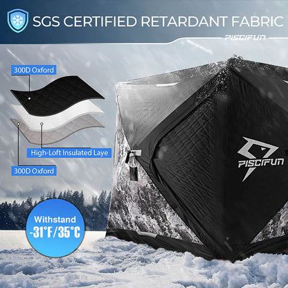 Piscifun 3-4 Person Ice Fishing Shelter