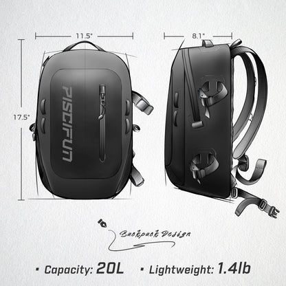 Piscifun Waterproof Backpack TPU Dry Bag  Waterproof Bag