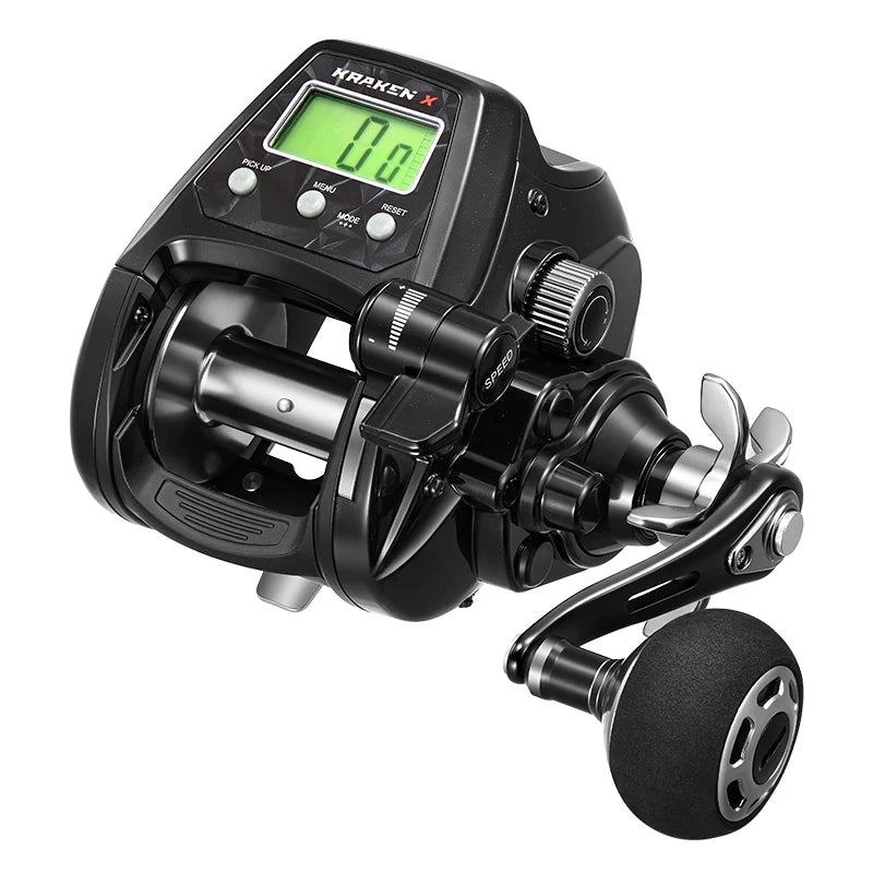 Piscifun® Kraken Electric Reel and Saltflow Boat Rod Combo for Saltwater Fishing