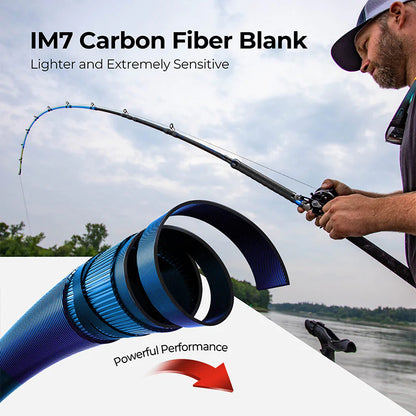 PISCIFUN® LED LumiCat II Catfish Rods , 2 Piece Casting Rods
