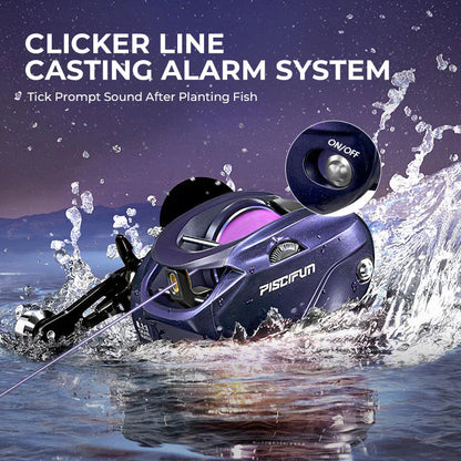 Piscifun® Alijoz 400 Saltwater Freshwater Baitcasting Reel With Bait Clicker