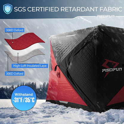 Piscifun 3-4 Person Ice Fishing Shelter