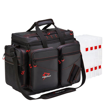 Piscifun® Travel Pro Fishing Tackle Bag with 4 Trays