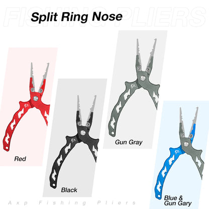 Piscifun® AXP Aluminum Fishing Pliers Lightweight Hook Remover Pliers Split Ring Nose