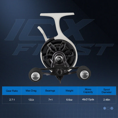 Piscifun ICX Frost Carbon Ice Fishing Reel, Magnetic Drop System,Large Spool Diameter