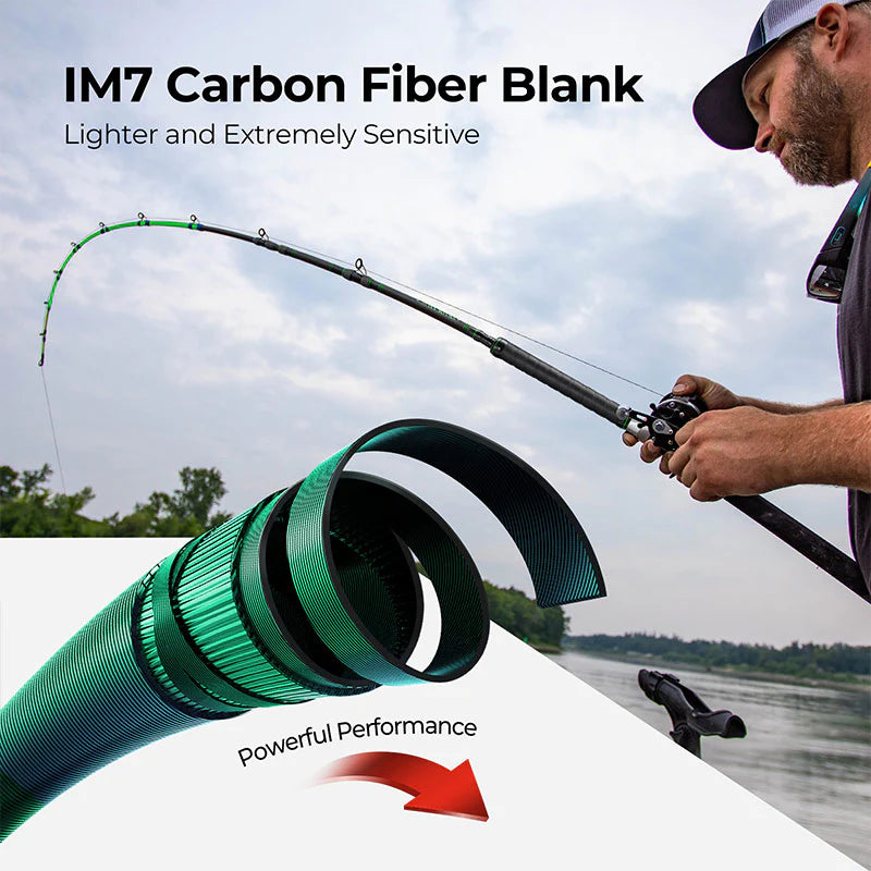 PISCIFUN® LED LumiCat II Catfish Rods , 2 Piece Casting Rods