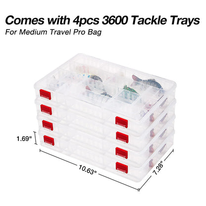 Piscifun® Travel Pro Fishing Tackle Bag with 4 Trays