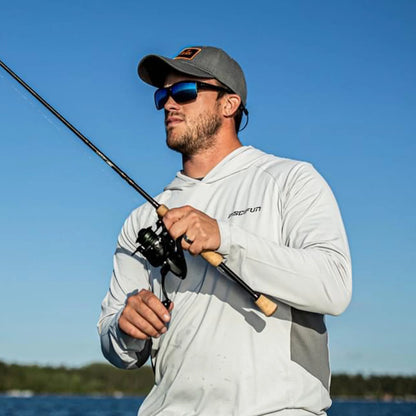 Piscifun® Tee shirts Fishing Hoodies with Face Mask, UPF 50+